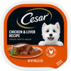 Picture of CESAR Adult Soft Wet Dog Food Classic Loaf in Sauce, Chicken & Liver Recipe, 3.5 oz. Tray