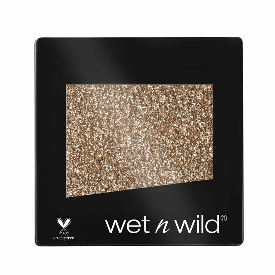 Picture of wet n wild Color Icon Eyeshadow Glitter - Ultra-Pigmented, Vitamin E Infused for a Silky-Smooth Moisturizing Application, Cruelty-Free & Vegan - Brass