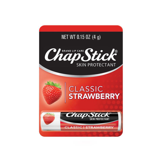 Picture of ChapStick Classic Strawberry Lip Balm Tube, Lip Care and Lip Moisturizer - 0.15 Oz