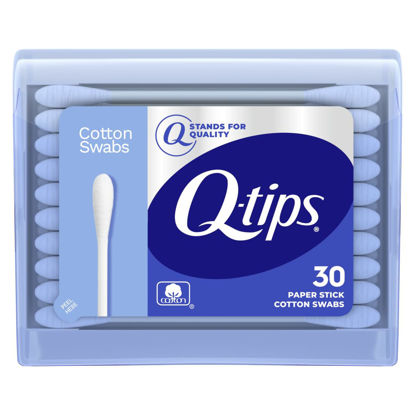 Picture of Q-tips Swabs Travel Pack,30 Count, Pack of 1 blue