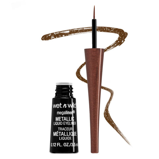 Picture of wet n wild MegaLiner Liquid Eyeliner - Metallic, Metallic Brown