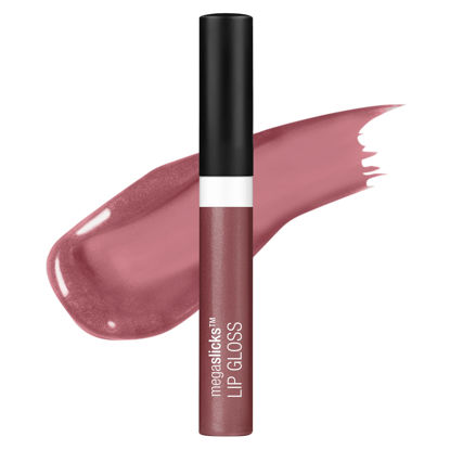 Picture of wet n wild MegaSlicks Lip Gloss, Ultra-Glossy, Vitamin-E Enriched, Ultra-Gloss High Shine Moisturizing, Cruelty-Free & Vegan - Rasp-berry Voice