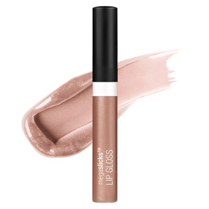 Picture of wet n wild MegaSlicks Lip Gloss, Ultra-Glossy, Vitamin-E Enriched, Ultra-Gloss High Shine Moisturizing, Cruelty-Free & Vegan - Rose Gold