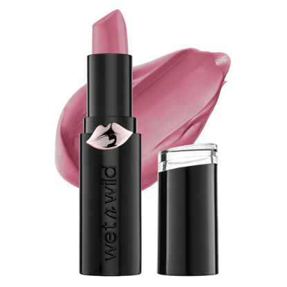 Picture of wet n wild Mega Last Matte Lip Color, Semi Matte Hyaluronic Acid Infused, Long Lasting Full Coverage for a Nourishing Pout, Cruelty-Free & Vegan - Mauve Outta Here