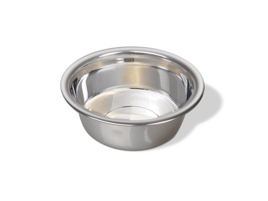 Picture of Van Ness Pets Medium Lightweight Stainless Steel Dog Bowl, 32 OZ Food And Water Dish, Natural