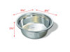 Picture of Van Ness Pets Medium Lightweight Stainless Steel Dog Bowl, 32 OZ Food And Water Dish, Natural