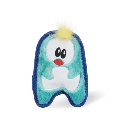 Picture of Outward Hound Durablez Tough Plush Squeaky Dog Toy, Penguin, Blue, XS