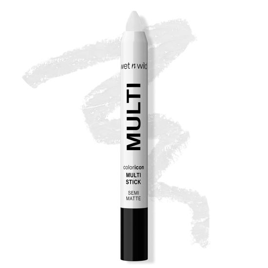 Picture of wet n wild Color Icon Cream Eyeliner Eyeshadow Multi-Stick, Moisturizing, Nourishing Velvety Cream-to-Powder Buildable & Blendable Formula, Cruelty-Free & Vegan - White Pearl