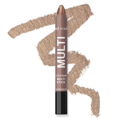 Picture of wet n wild Color Icon Cream Eyeliner Eyeshadow Multi-Stick, Moisturizing, Nourishing Velvety Cream-to-Powder Buildable & Blendable Formula, Cruelty-Free & Vegan - Brown Sugar