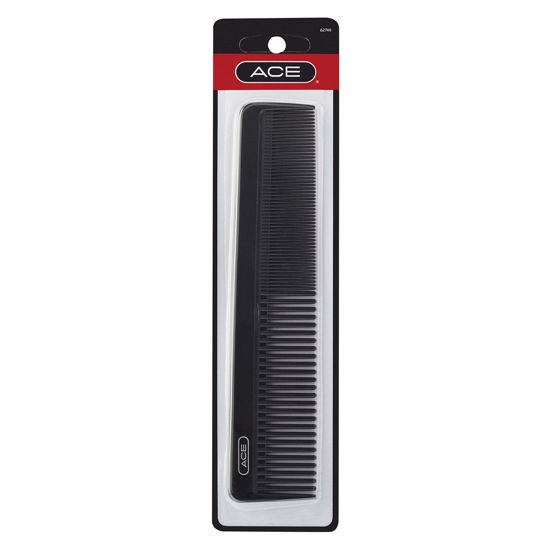 Picture of GOODY Ace Hair Dressing Comb - 7.5 Inch, Black - Great for All Hair Types - Fine Comb Teeth for Thin to Medium Hair