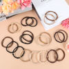 Picture of OHCISP Boho Hair Ties, 20 PCS of 4 Styles Cute Bands for Thick or Thin Hair, No Damage Elastic Bracelets, Brown Hair Accessories for Girls and Women