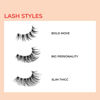 Picture of KISS My Lash But Bolder, False Eyelashes, 'Slim Thicc', 16 mm, Includes 1 Pair, Contact Lens Friendly, Easy to Apply, Reusable Strip Lashes, Glue On Lashes