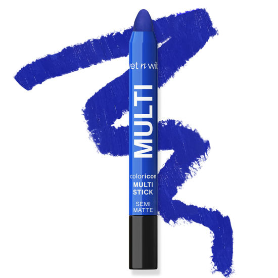 Picture of wet n wild Color Icon Cream Eyeliner Eyeshadow Multi-Stick, Moisturizing, Nourishing Velvety Cream-to-Powder Buildable & Blendable Formula, Cruelty-Free & Vegan - Blue Me Away