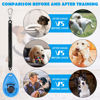 Picture of Dog Training Clicker with Wrist Strap - OYEFLY Durable Lightweight Easy to Use, Pet Training Clicker for Cats Puppy Birds Horses. Perfect for Behavioral Training 2-Pack (Blue and White)