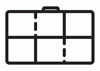 Picture of Flambeau Outdoors 1002 Tuff Tainer, Fishing Tackle Tray Box, Includes [2] Zerust Dividers, 6 Compartments