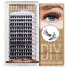 Picture of LASHVIEW Lash-Extension-Clusters 120pcs D Curl Lash Clusters Natural Look Cluster Lashes Extensions Super Thin Band & Soft Lashes Reusable 9-16mm MIX (40D)