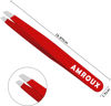 Picture of Amorux Eyebrow Tweezers For Women Facial Hair Professional hair removal Stainless Steel Tweezers for Ingrown Facial Hair, Splinter, and Daily Beauty (Red)