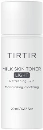 Picture of TIRTIR Milk Skin Toner Light | Instant Hydration with 4% Niacinamide, Pore-tightening, Vegan toner for Acne-prone, Sensitive & Oily skin, Fungal Acne Safe, Panthenol, Allantoin, Vitamin B, 0.67 Fl Oz