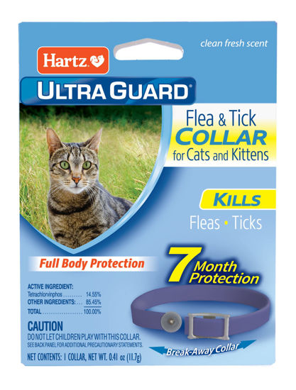 Picture of Hartz UltraGuard Purple Flea & Tick Collar for Cats and Kittens - 7 Month Protection