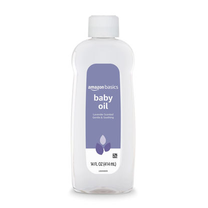 Picture of Amazon Basics Baby Oil, Lavender Scented, 14 Fluid Ounce, 1-Pack (Previously Solimo)