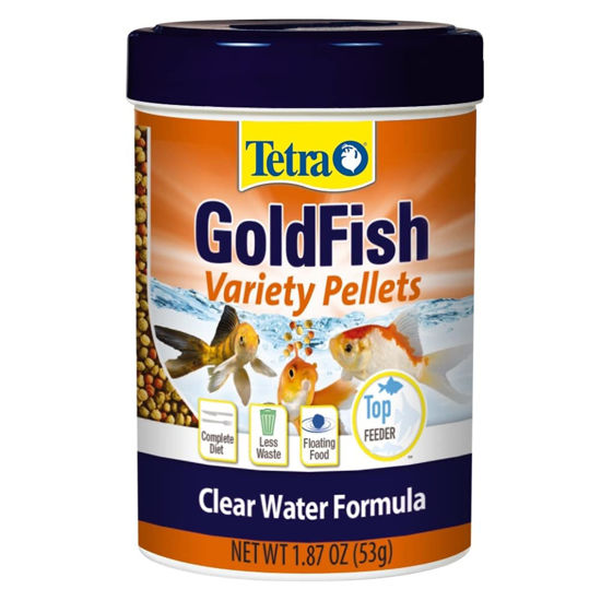 Picture of Tetra Goldfish Variety Pellets, Balanced Diet, 1.87 Ounce