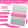 Picture of TDANCE Cluster Lashes C Curl DIY Eyelash Extension 10-16mm Mix Volume Lash Clusters Soft Reusable Lashes Comfortable Natural Lashes Individual Lashes Easy to Use at Home (10D+20D,C,10-16mm)