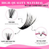 Picture of TDANCE Cluster Lashes C Curl DIY Eyelash Extension 10-16mm Mix Volume Lash Clusters Soft Reusable Lashes Comfortable Natural Lashes Individual Lashes Easy to Use at Home (10D+20D,C,10-16mm)