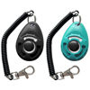 Picture of HoAoOo Pet Training Clicker with Wrist Strap - Dog Training Clickers (New Black + Blue)