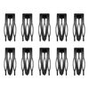 Picture of 10 Pcs Double Grip Hair Clips, Sightor Metal Snap Hair Clips Hair Barrettes for Women Hair Making Salon Supplies Hair Accessories (Black)