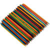 Picture of Borogo 100 Pcs Orange Wood Nail Sticks Double Sided Multi Functional Cuticle Pusher Manicure Pedicure Tool for Manicure Pedicure Multicolor