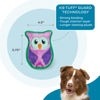 Picture of Outward Hound Durablez Tough Plush Squeaky Dog Toy, Owl, Purple, XS