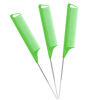 Picture of Rat Tail Combs Set: 3Pcs Steel Pin Teasing Combs for Hair Stylists, Parting Combs for Women (Green)