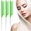 Picture of Rat Tail Combs Set: 3Pcs Steel Pin Teasing Combs for Hair Stylists, Parting Combs for Women (Green)