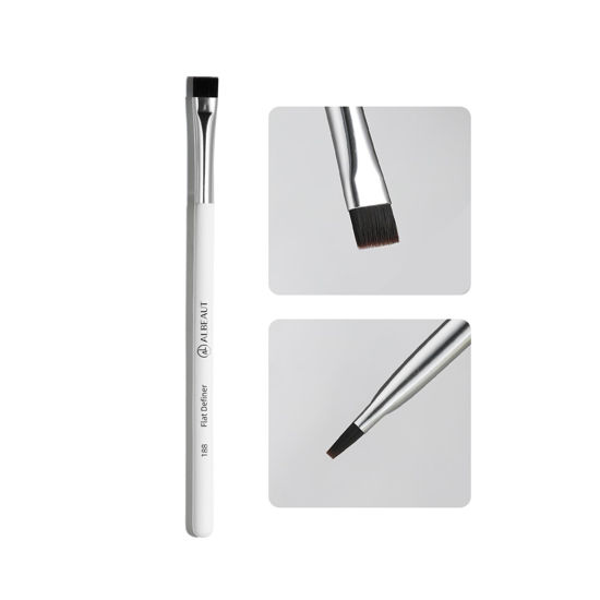 Picture of Albeaut Flat Eyebrow Concealer Brush, Eyeliner Definer Makeup Brush Winged Liner for gel powder products (188 flat definer)