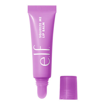 Picture of e.l.f. Squeeze Me Lip Balm, Moisturizing Lip Balm For A Sheer Tint Of Color, Infused With Hyaluronic Acid, Vegan & Cruelty-free, Grape