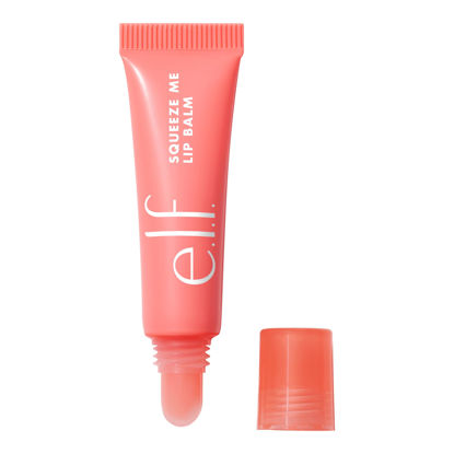 Picture of e.l.f. Squeeze Me Lip Balm, Moisturizing Lip Balm For A Sheer Tint Of Color, Infused With Hyaluronic Acid, Vegan & Cruelty-free, Strawberry