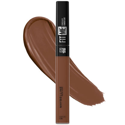 Picture of Maybelline Fit Me Liquid Concealer Makeup, Natural Coverage, Lightweight, Conceals, Covers Oil-Free, Dark Coffee (Packaging May Vary)