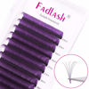 Picture of Colored Lash Extensions Mixed Tray Easy Fan Volume Lashes Purple Lash Extensions 0.07 Color Lashes Extension D Curl Volume Lash Extensions (Purple-0.07C-15-20mm)