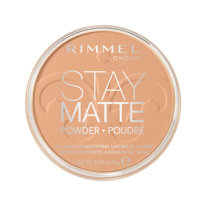 Picture of Rimmel London Stay Matte - 016 Deep Beige - Pressed Powder, Lightweight, High Coverage, Shine Control, 0.49oz