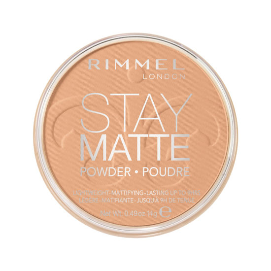 Picture of Rimmel London Stay Matte - 016 Deep Beige - Pressed Powder, Lightweight, High Coverage, Shine Control, 0.49oz