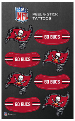 Picture of Rico Industries NFL Tampa Bay Buccaneers Peel and Stick Tattoos Small