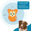 Picture of Outward Hound Durablez Tough Plush Squeaky Dog Toy, Fox, Orange, XS