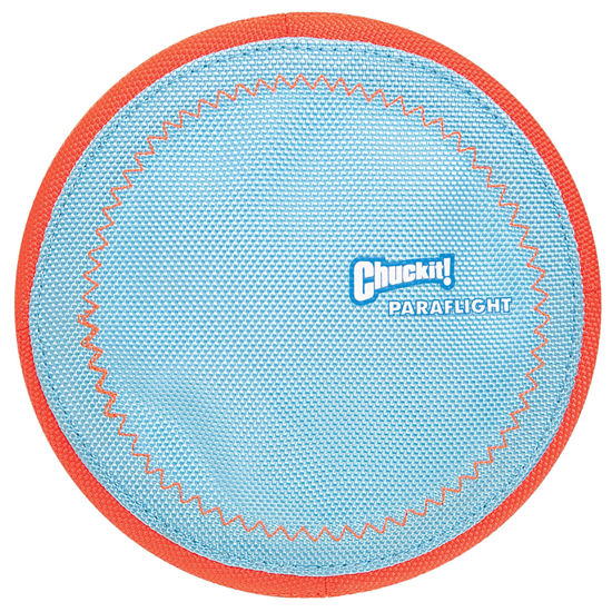 Picture of Chuckit Paraflight Flying Disc Dog Toy, Small (6.75"), Orange And Blue