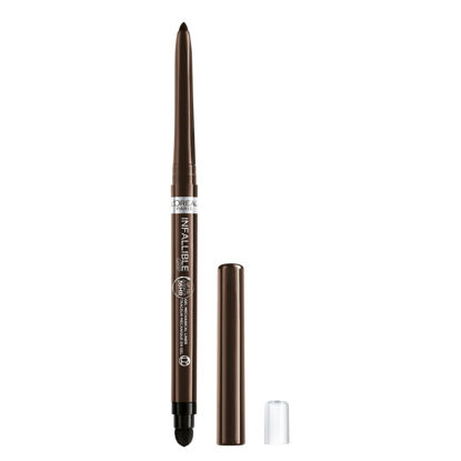 Picture of L'Oreal Paris Infallible Grip Mechanical Gel Eyeliner Pencil, Smudge-Resistant, Waterproof Eye Makeup with Up to 36HR Wear, Brown Denim, 0.01 Oz