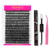 Picture of TDANCE DIY Lash Extension Kit 280 PCS Cluster Lshes Kit with D Curl,9-16mm Mix Lash Clusters, Lash Bond and Seal, Lash Applicator for DIY Eyelash Extension Kit at Home(50D-0.07D-9-16MIX Kit)