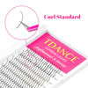 Picture of TDANCE Premade Spikes Eyelash Extension Supplies Thickness 0.07 C Curl 14mm Matte Black Eyelash Extensions Spikes Fans(Spikes,C-0.07,14mm)