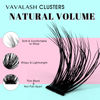 Picture of VAVALASH 80D Lash Clusters Wispy Volume Individual Lashes DIY Eyelash Extensions Individual Cluster Lashes Faux Mink False Lashes DIY Lashes at Home (80D,10-20MIX)