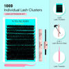 Picture of VAVALASH Lash Clusters Kit 100D 10-20mm Cluster Lashes Wispy Volume Individual Lashes, Lash Bond and Seal Glue, Lash Tweezer for DIY Lash Extension at Home (100D-10-20MIX-KIT)