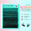 Picture of VAVALASH DIY Lash Extension Kit 280 PCS Individual Cluster Lashes Kit 50D 0.07-D-9-16mm Lash Clusters, Lash Bond and Seal, Lash Tweezer for DIY Eyelash Extension at Home（Kit-50D-0.07-D-9-16MIX）