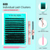 Picture of VAVALASH Lash Clusters Kit 60D 10-20mm Cluster Lashes Wispy Volume Individual Lashes, Lash Bond and Seal Glue, Lash Tweezer for DIY Lash Extension at Home (60D-10-20MIX-KIT)